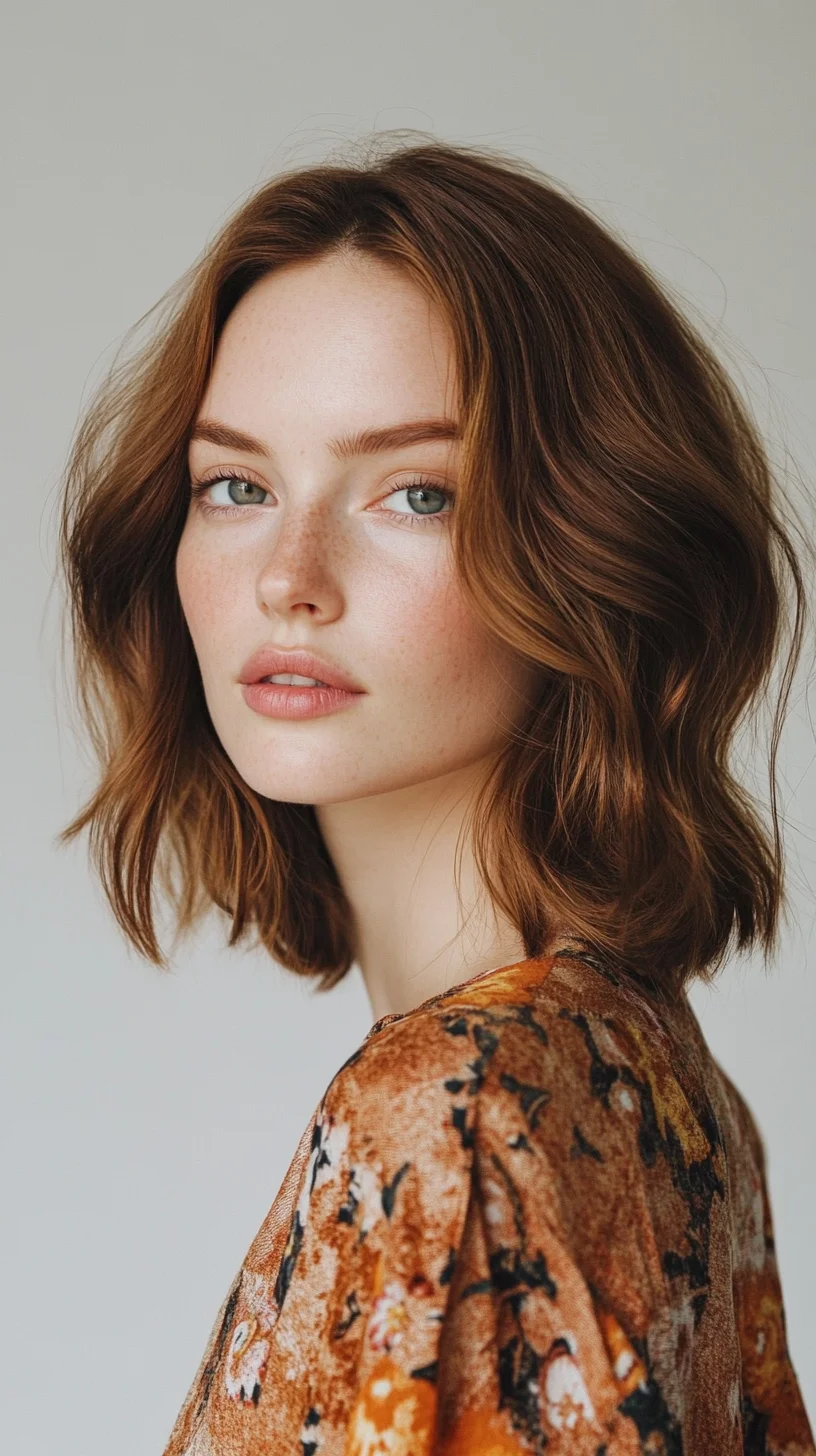 Effortlessly Chic: The Modern Textured Lob with Soft Waves