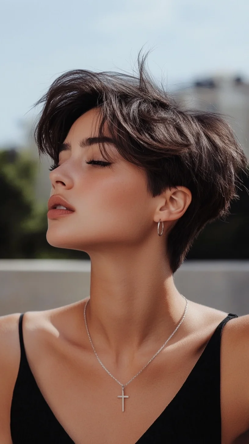 Effortlessly Chic: The Modern Textured Pixie Cut