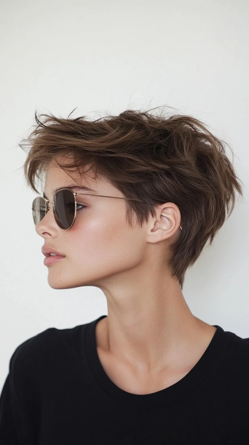 Effortlessly Chic: The Modern Textured Pixie Cut