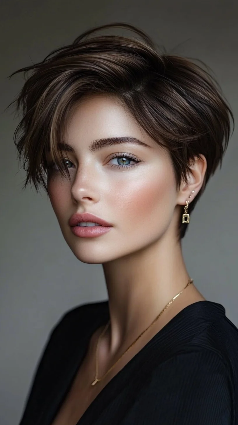 Effortlessly Chic: The Modern Textured Pixie Cut