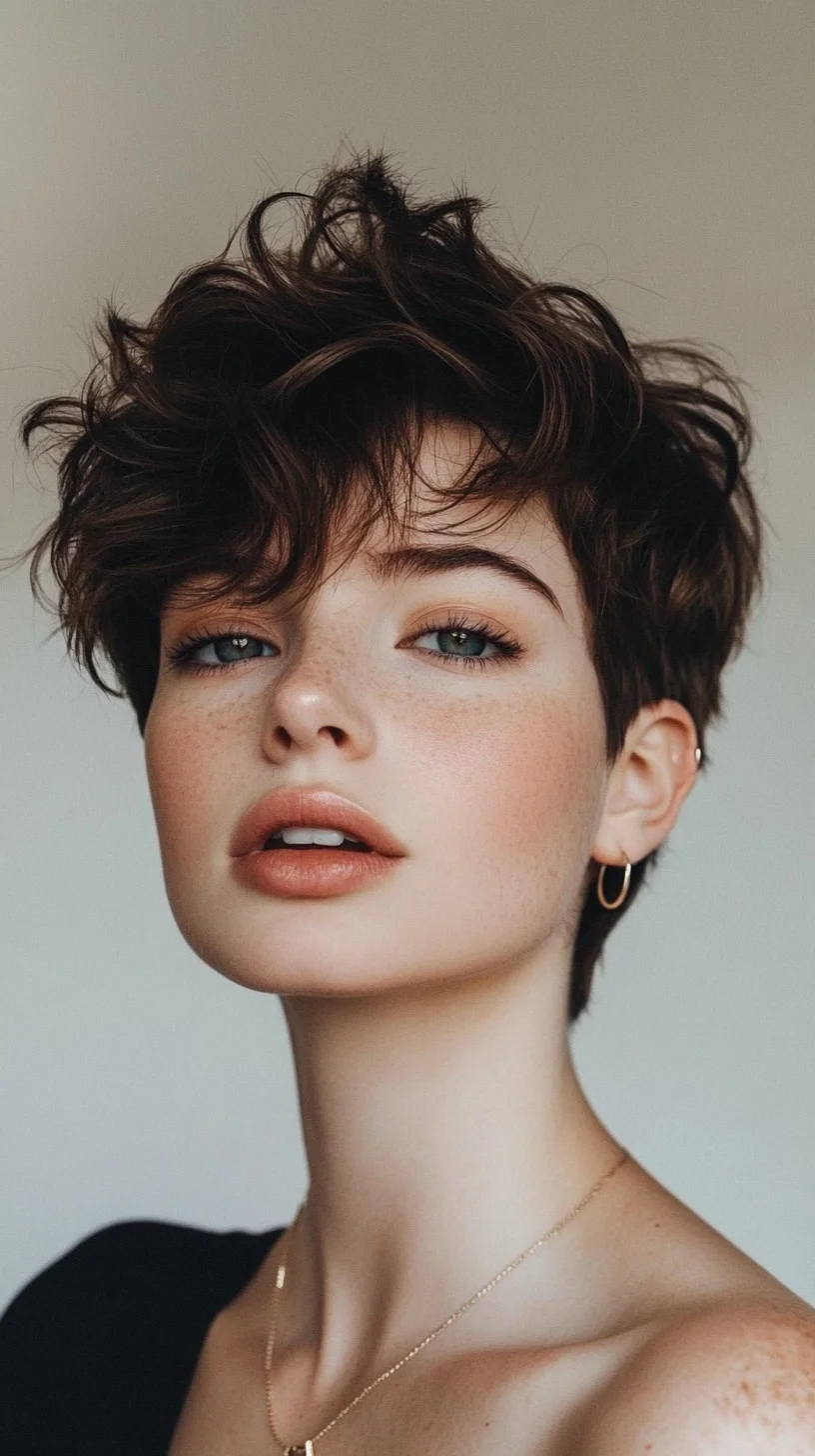 Effortlessly Chic: The Modern Textured Pixie Cut for a Bold Look