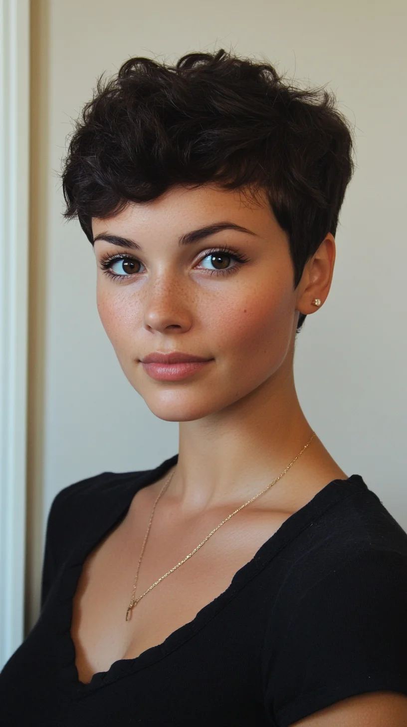 Effortlessly Chic: The Modern Textured Pixie Cut for a Bold Look