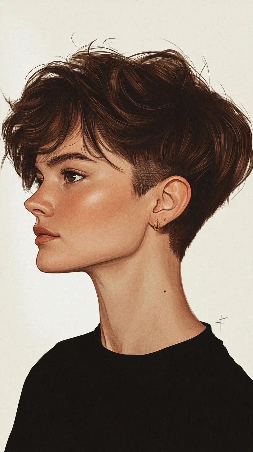 Effortlessly Chic: The Modern Textured Pixie Cut for a Bold Look