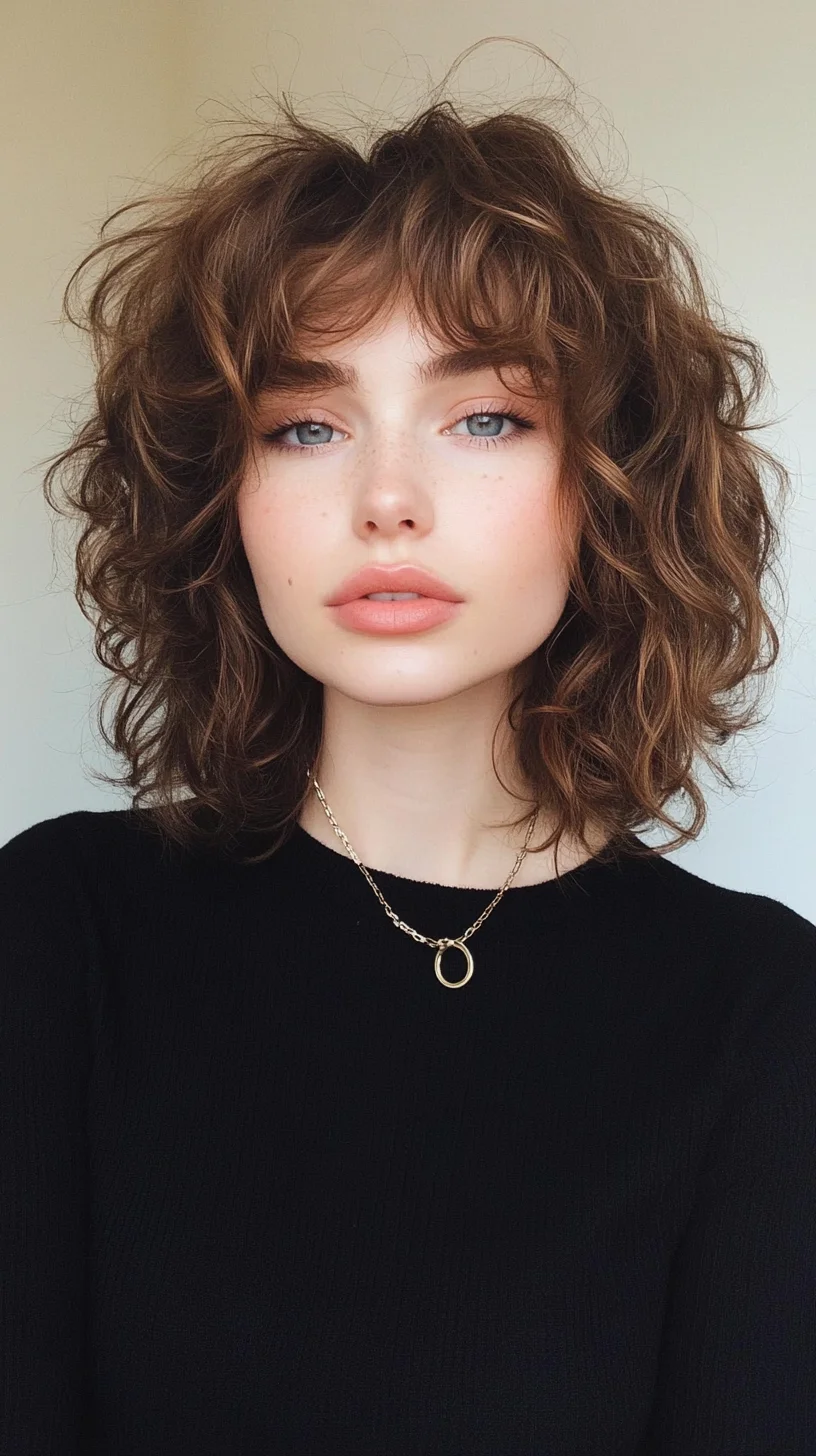 Effortlessly Chic: The Modern Tousled Bob with Soft Bangs