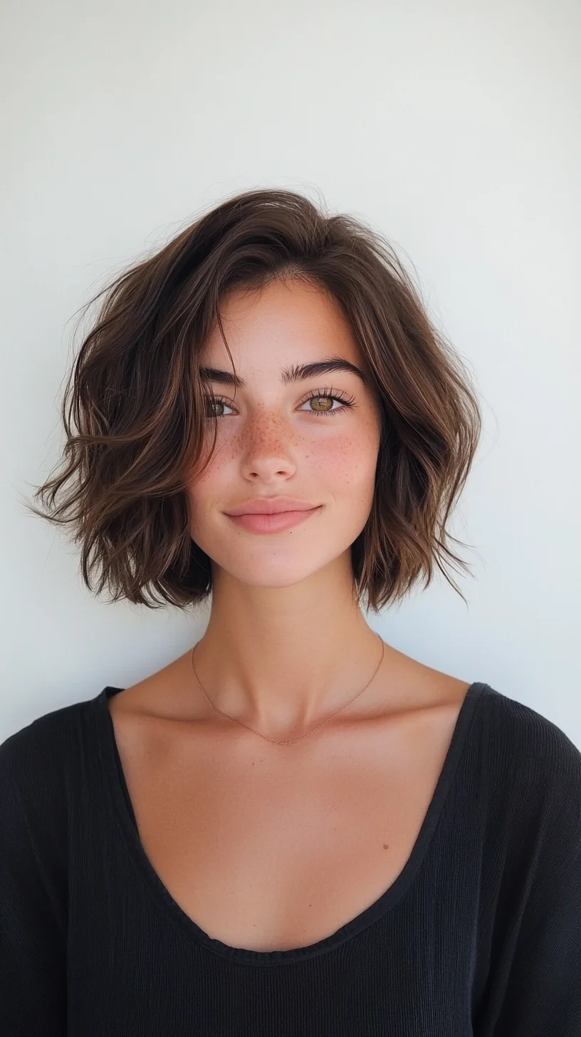 Effortlessly Chic: The Modern Wavy Bob