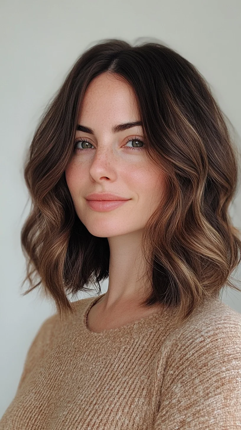 Effortlessly Chic: The Modern Wavy Bob for a Fresh, Natural Look