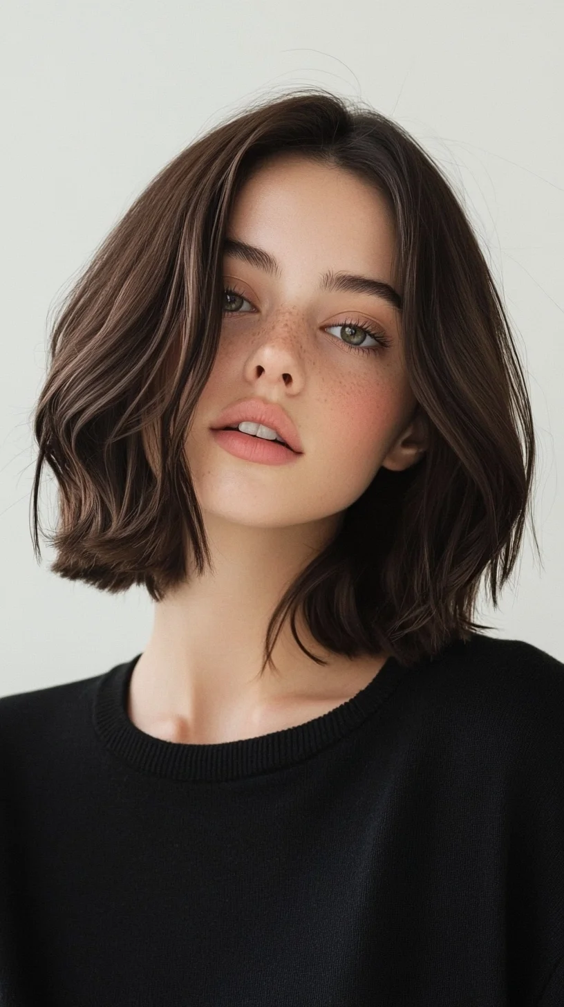 Effortlessly Chic: The Modern Wavy Bob