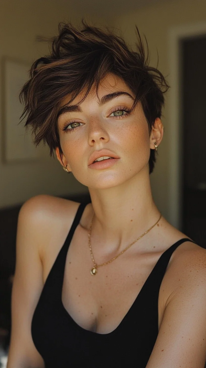 Effortlessly Chic: The Perfect Textured Pixie Cut for a Bold Statement