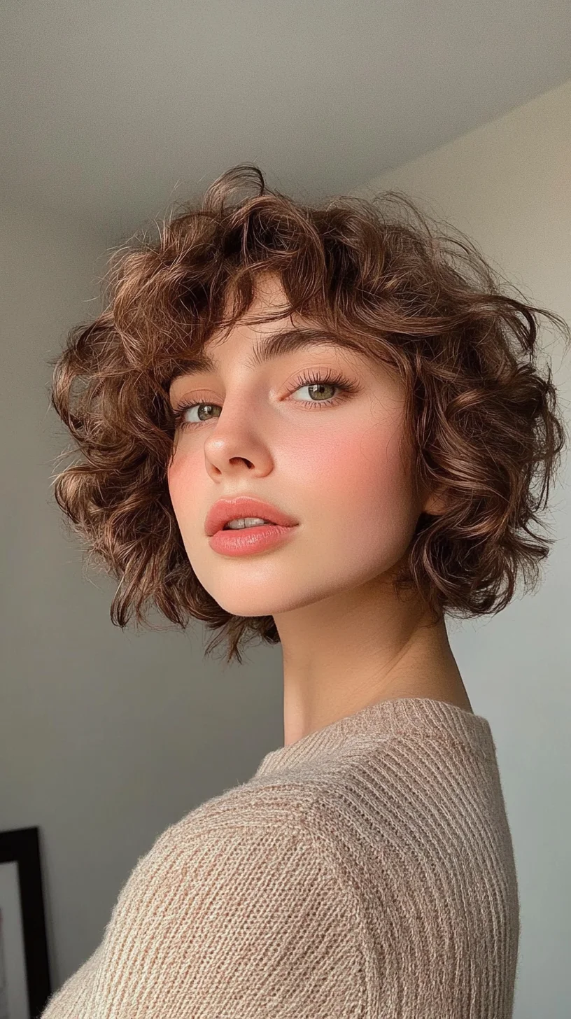 Effortlessly Chic: The Playful Curly Bob Style for Every Occasion