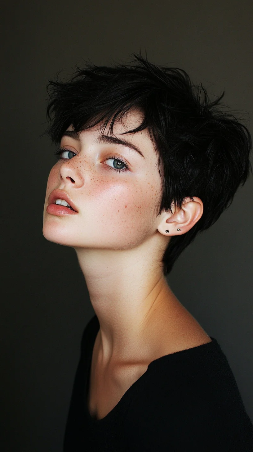 Effortlessly Chic: The Short Textured Pixie Cut for a Bold Look