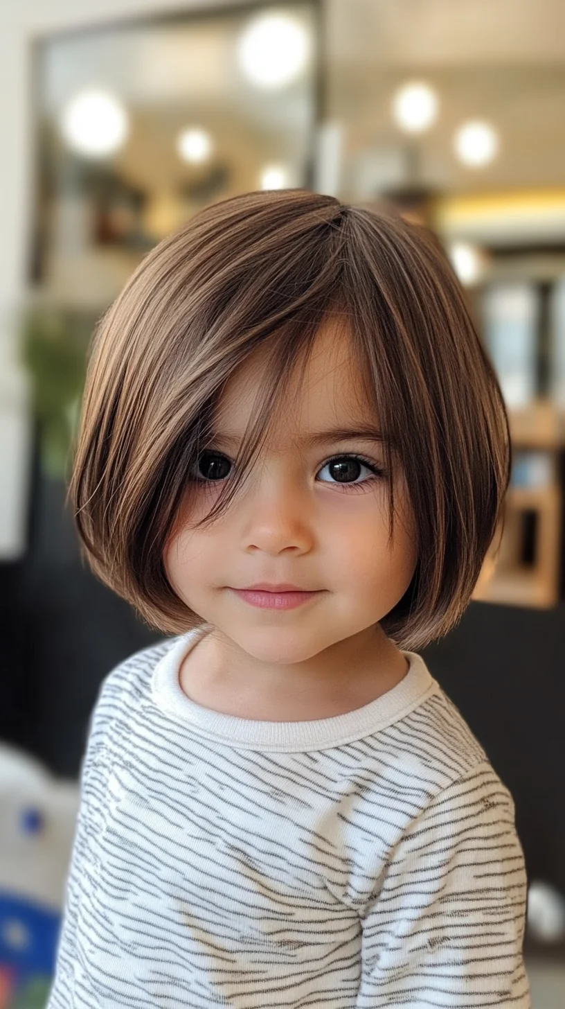 Effortlessly Chic: The Stylish Bob for Tiny Trendsetters