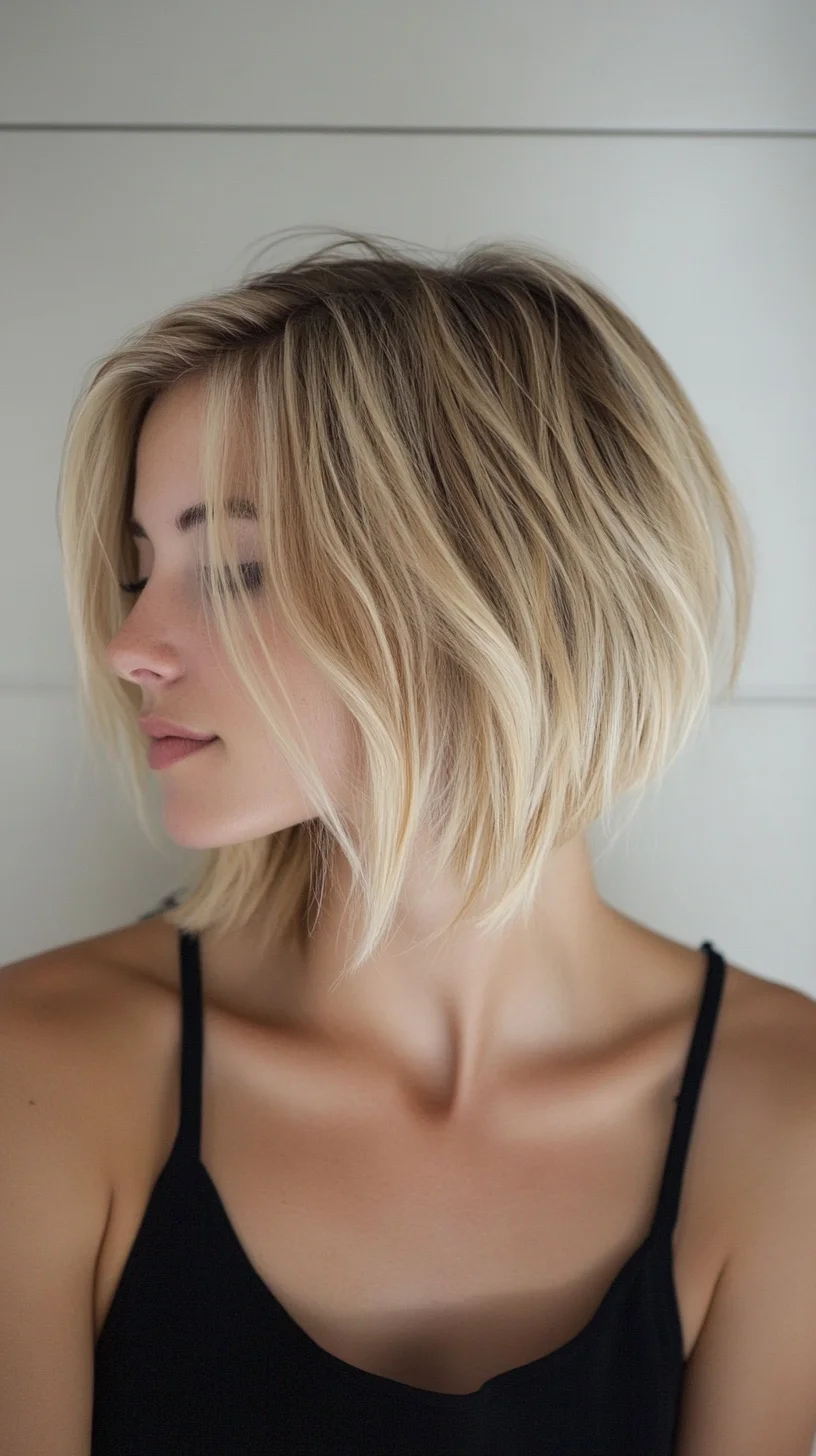 Effortlessly Chic: The Stylish Textured Bob