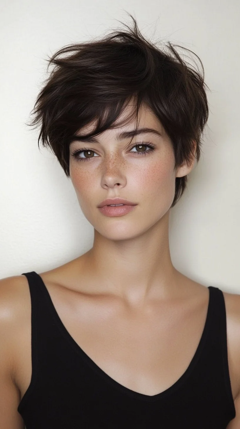 Effortlessly Chic: The Stylish Textured Pixie Cut