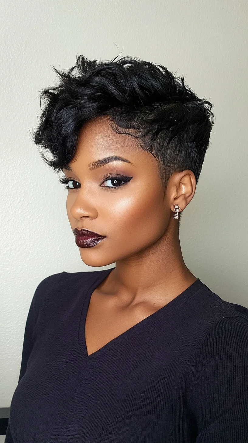 Effortlessly Chic: The Stylish Textured Pixie Cut