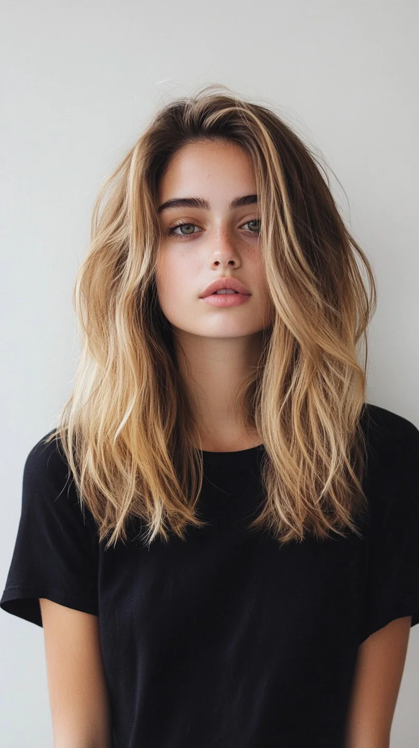 Effortlessly Chic: The Textured Beach Waves Bob