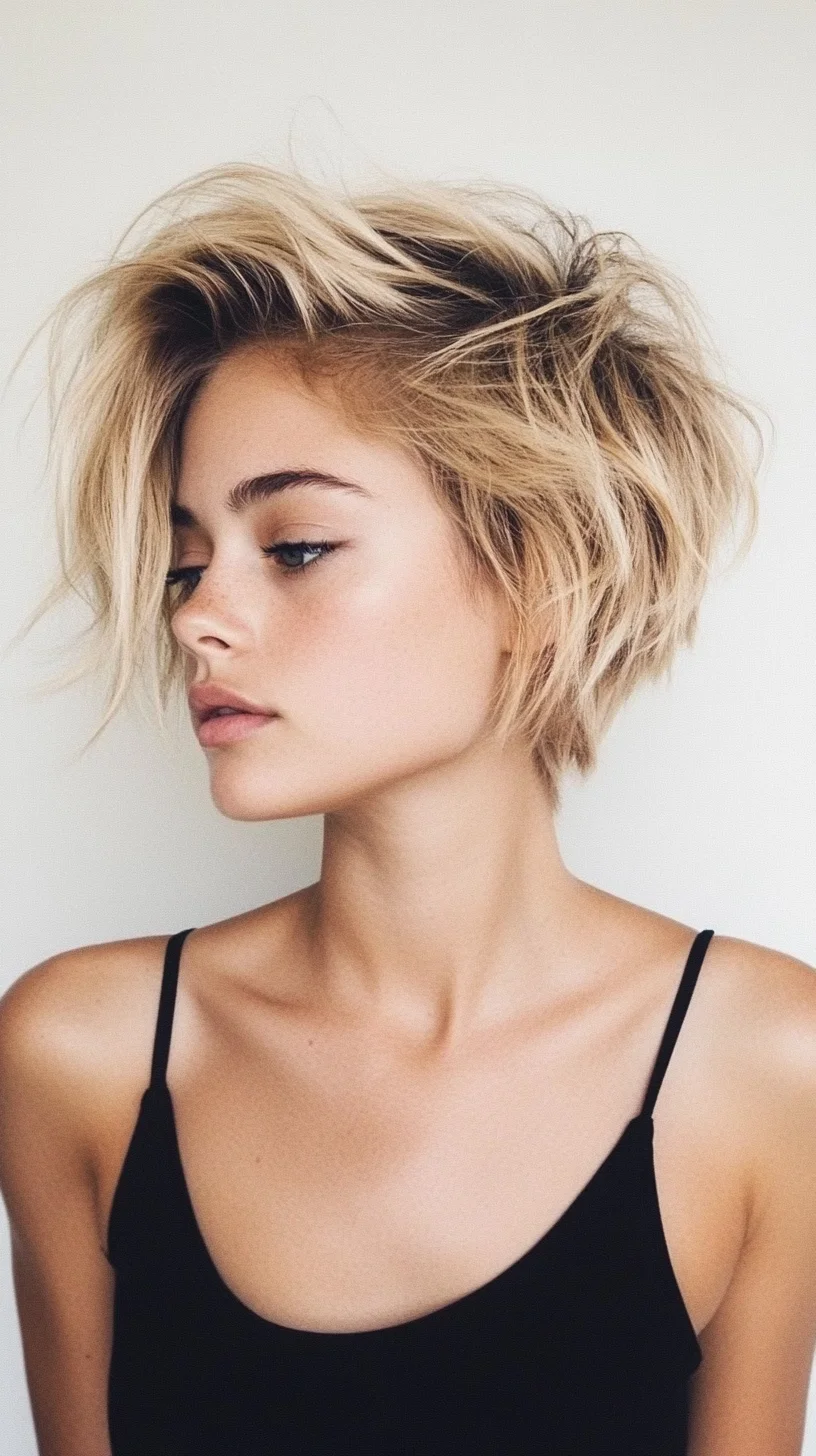 Effortlessly Chic: The Textured Blunt Bob