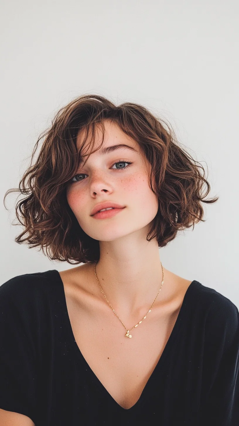 Effortlessly Chic: The Textured Bob for a Playful Vibe