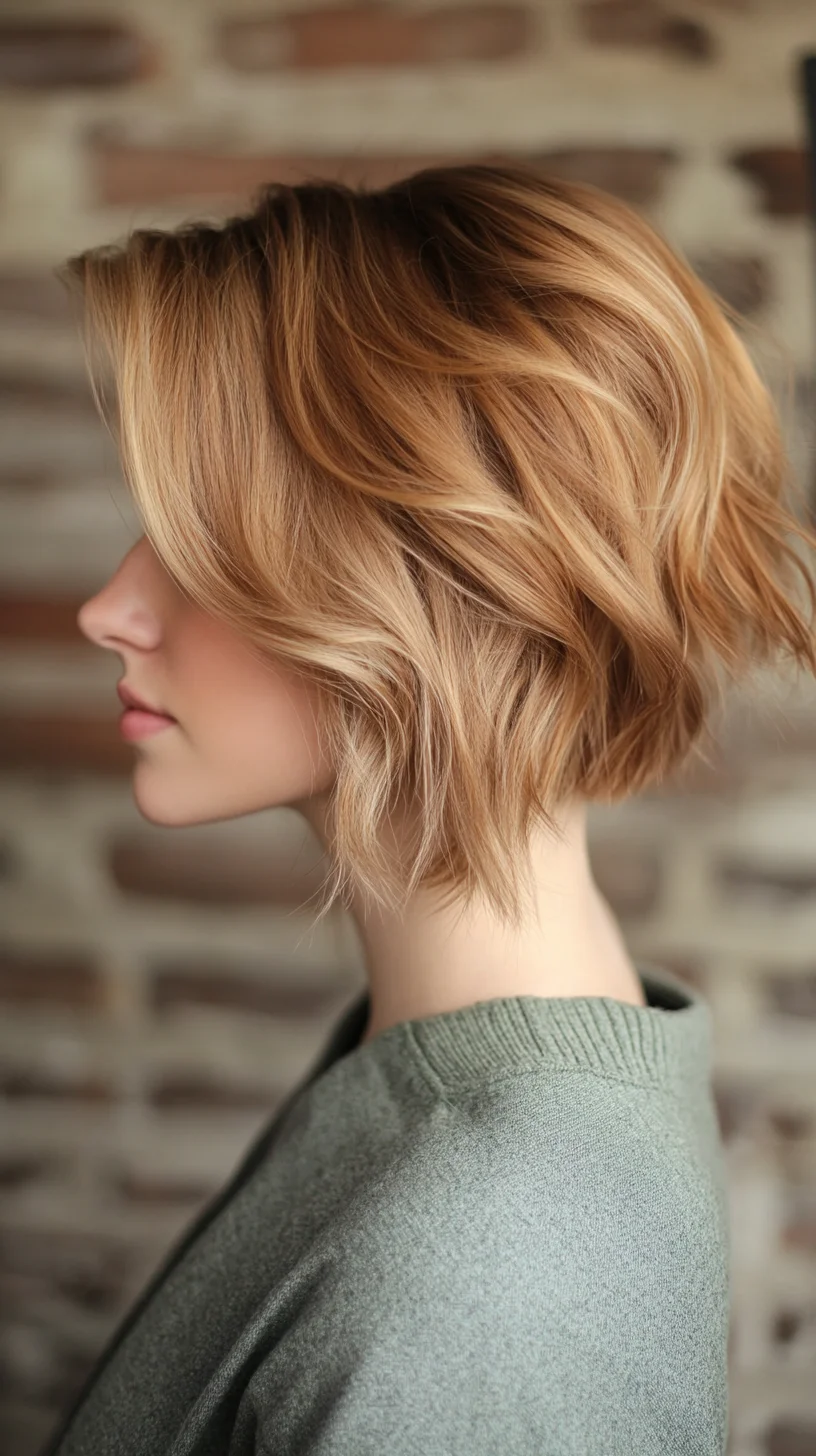 Effortlessly Chic: The Textured Bob With Modern Waves