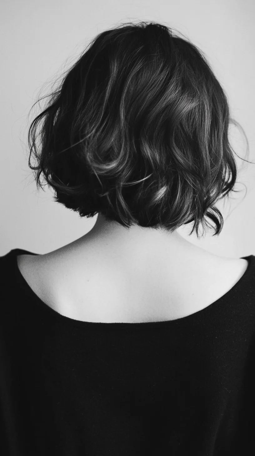 Effortlessly Chic: The Textured Bob with Playful Waves