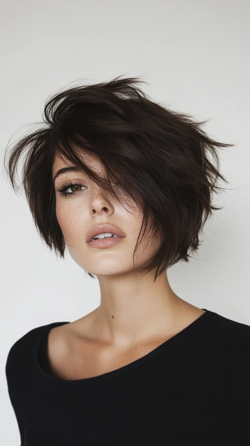 Effortlessly Chic: The Textured Bob with Volume