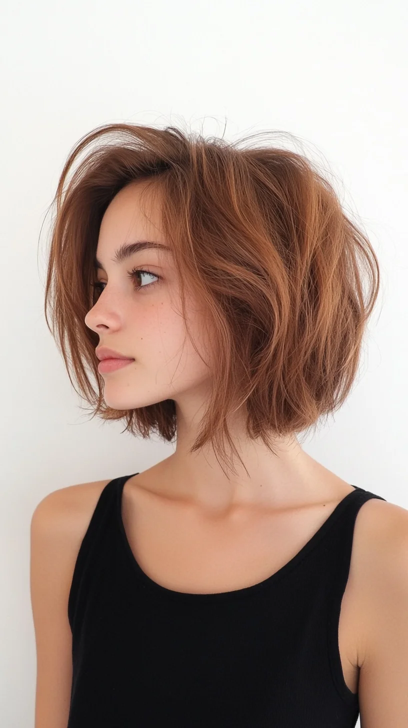 Effortlessly Chic: The Textured Bob with Volume