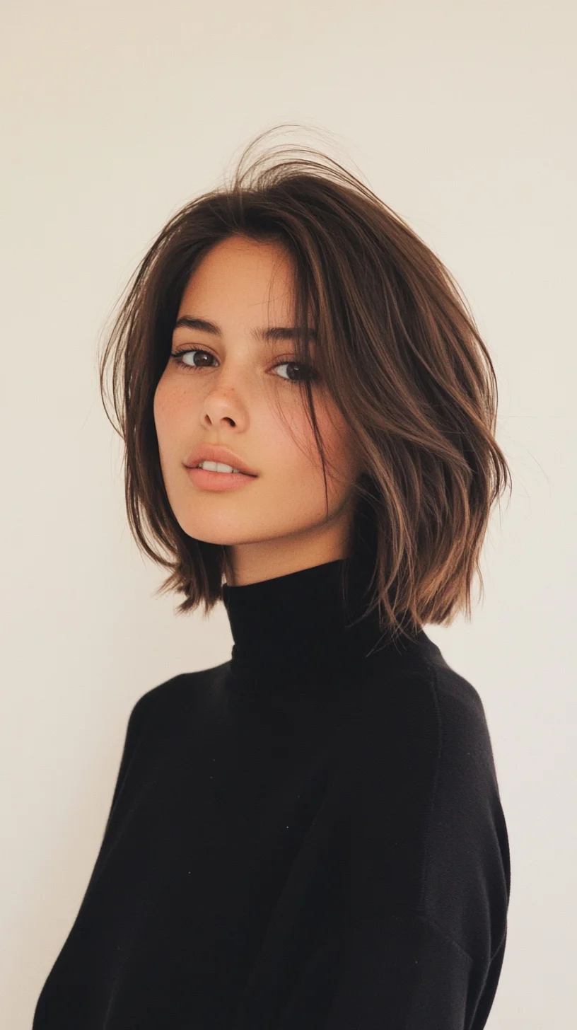 Effortlessly Chic: The Textured Lob