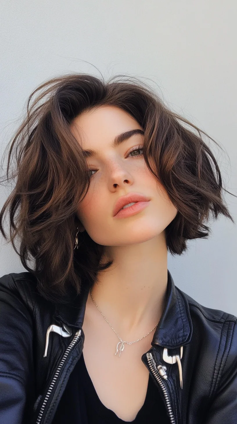 Effortlessly Chic: The Textured Lob for a Modern, Lively Look