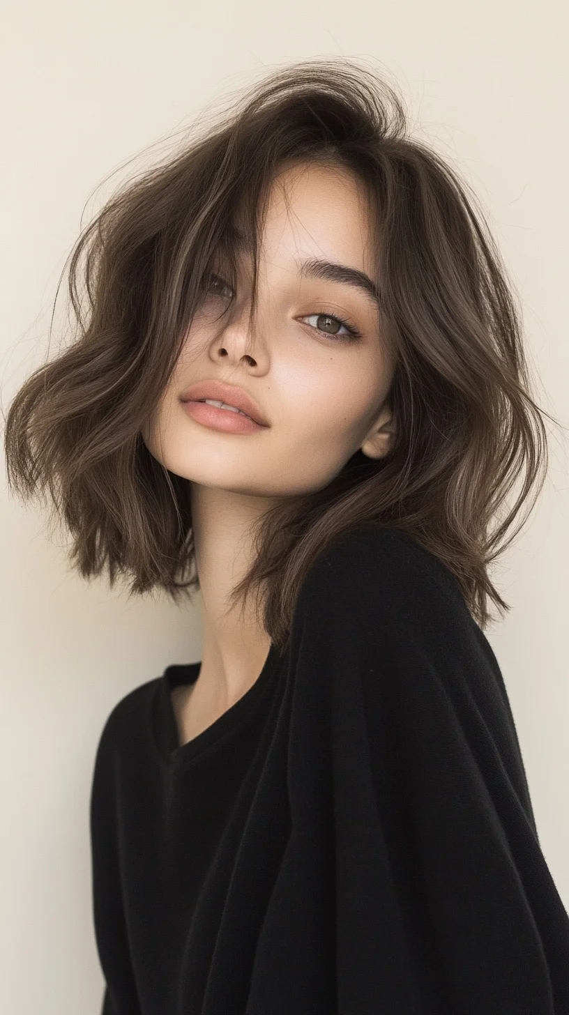 Effortlessly Chic: The Textured Lob for Modern Elegance