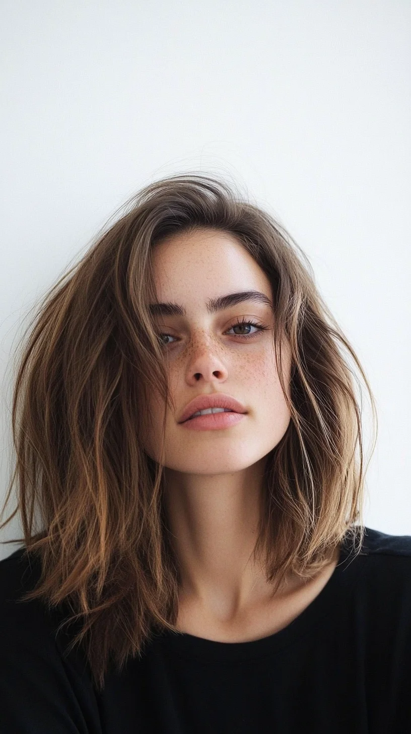 Effortlessly Chic: The Textured Lob with Soft Layers