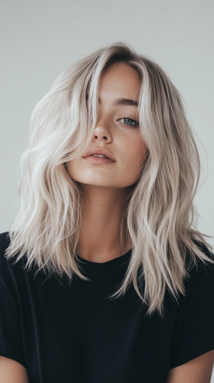 Effortlessly Chic: The Textured Lob with Soft Waves