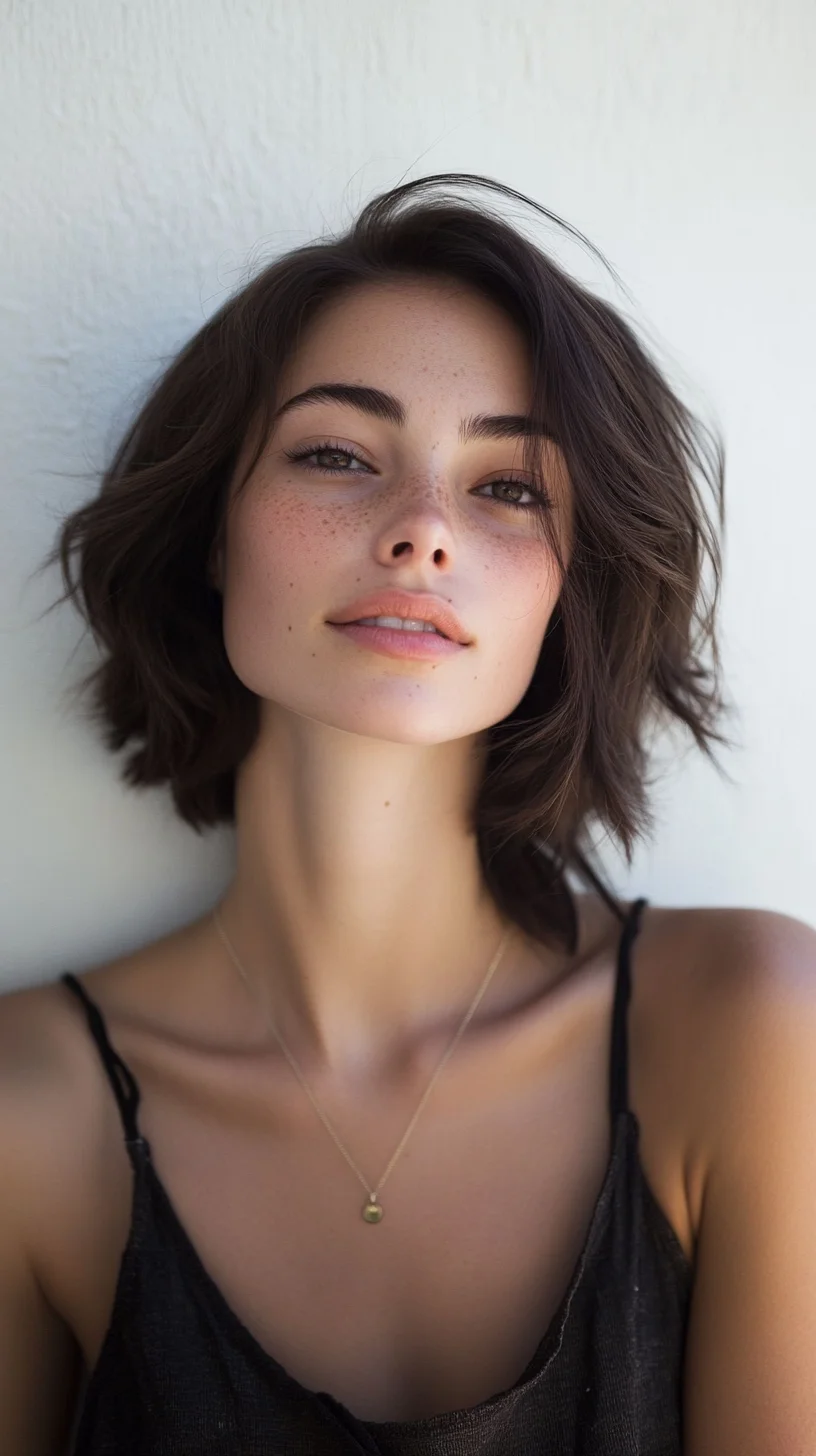 Effortlessly Chic: The Textured Lob With Tousled Waves