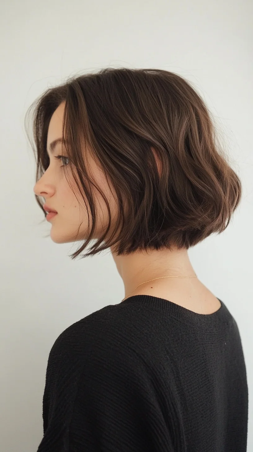 Effortlessly Chic: The Textured Lob