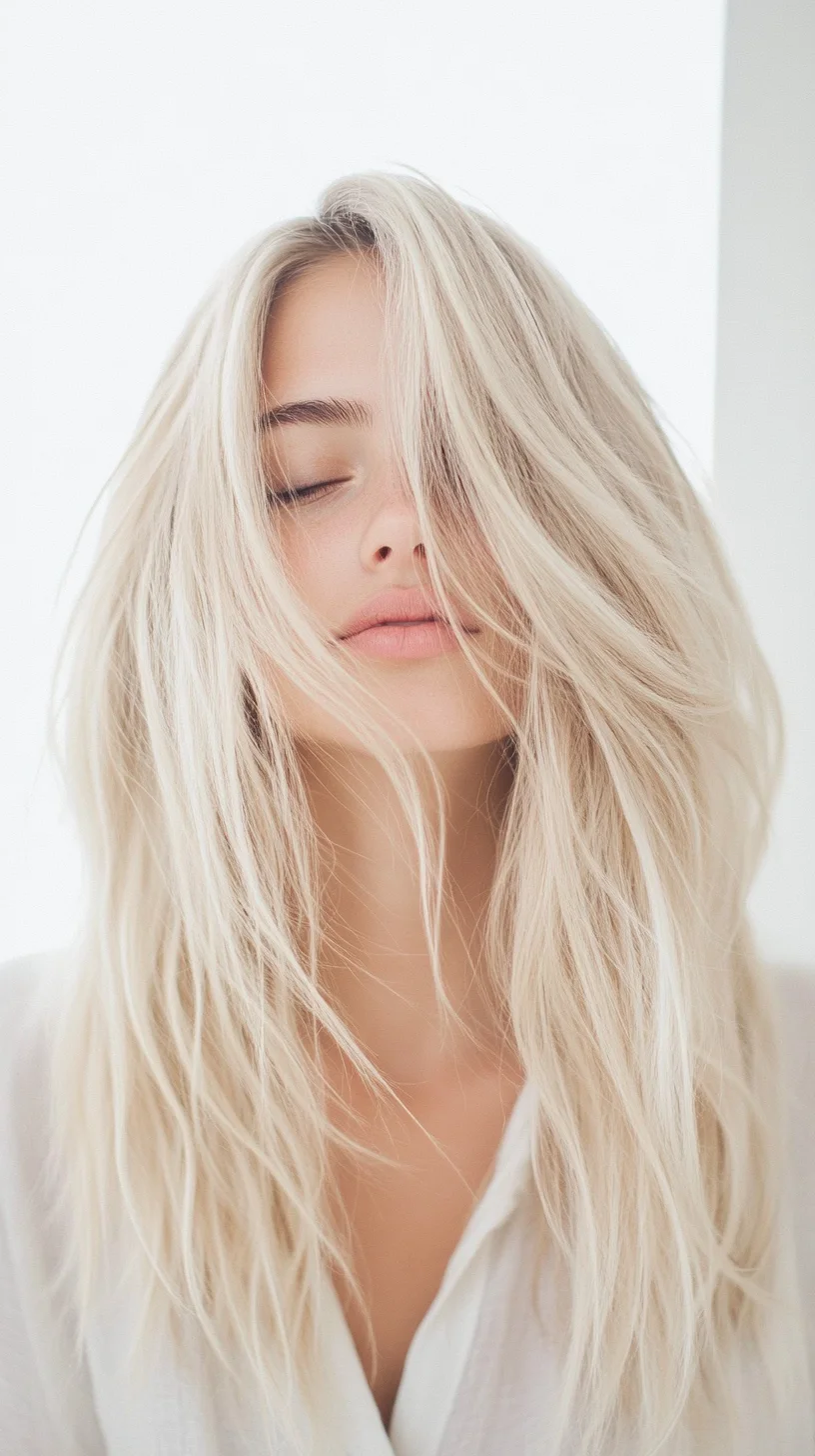 Effortlessly Chic: The Textured Long Blonde Hair