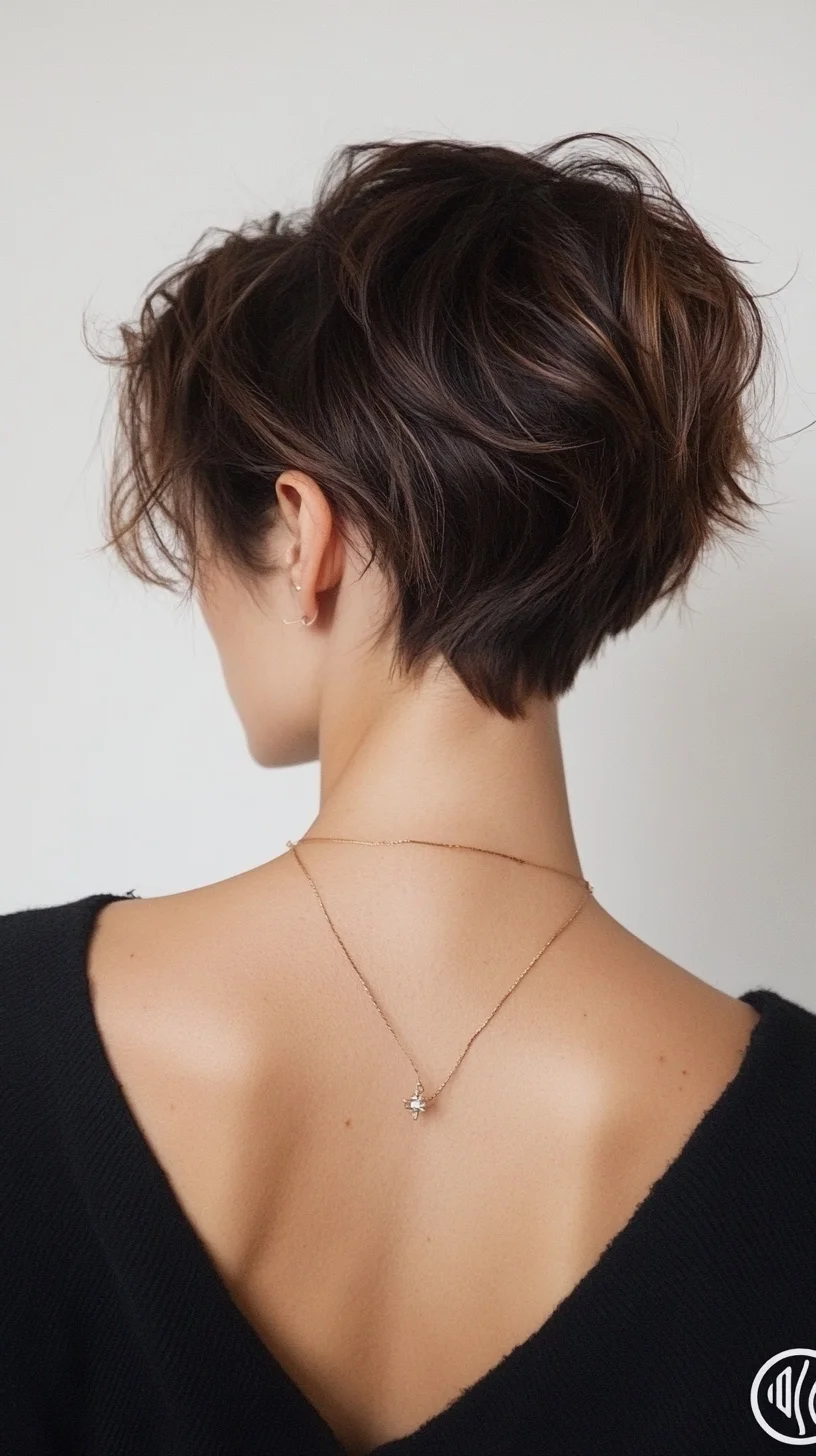 Effortlessly Chic: The Textured Modern Bob with Subtle Layers