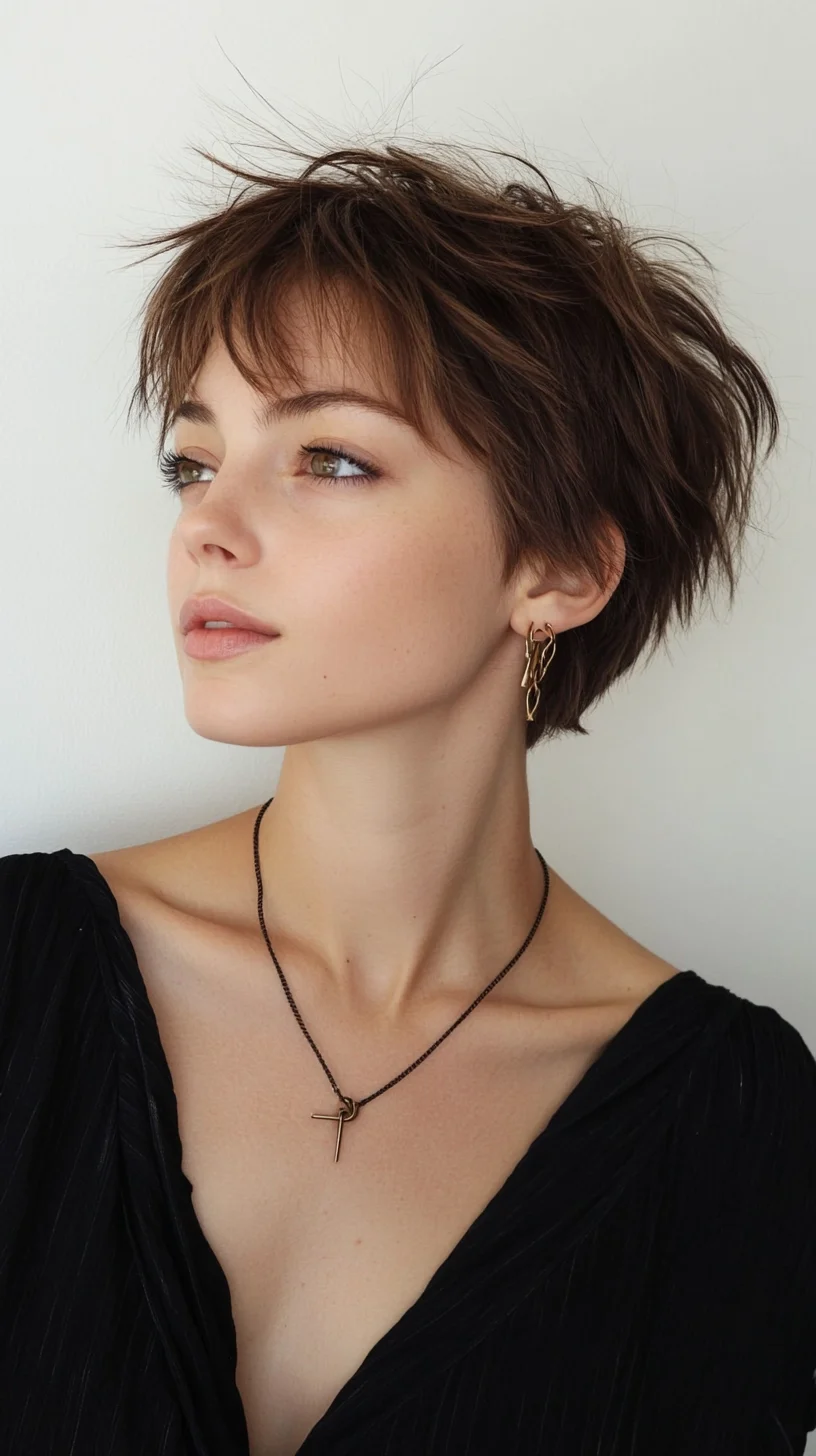 Effortlessly Chic: The Textured Pixie Cut for a Modern Look