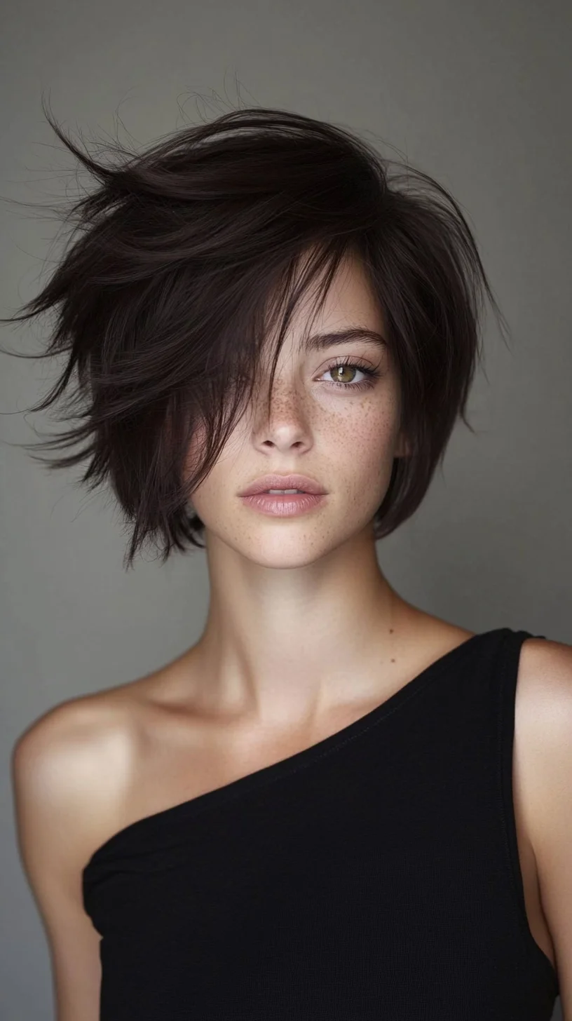 Effortlessly Chic: The Textured Shaggy Bob for a Bold Look