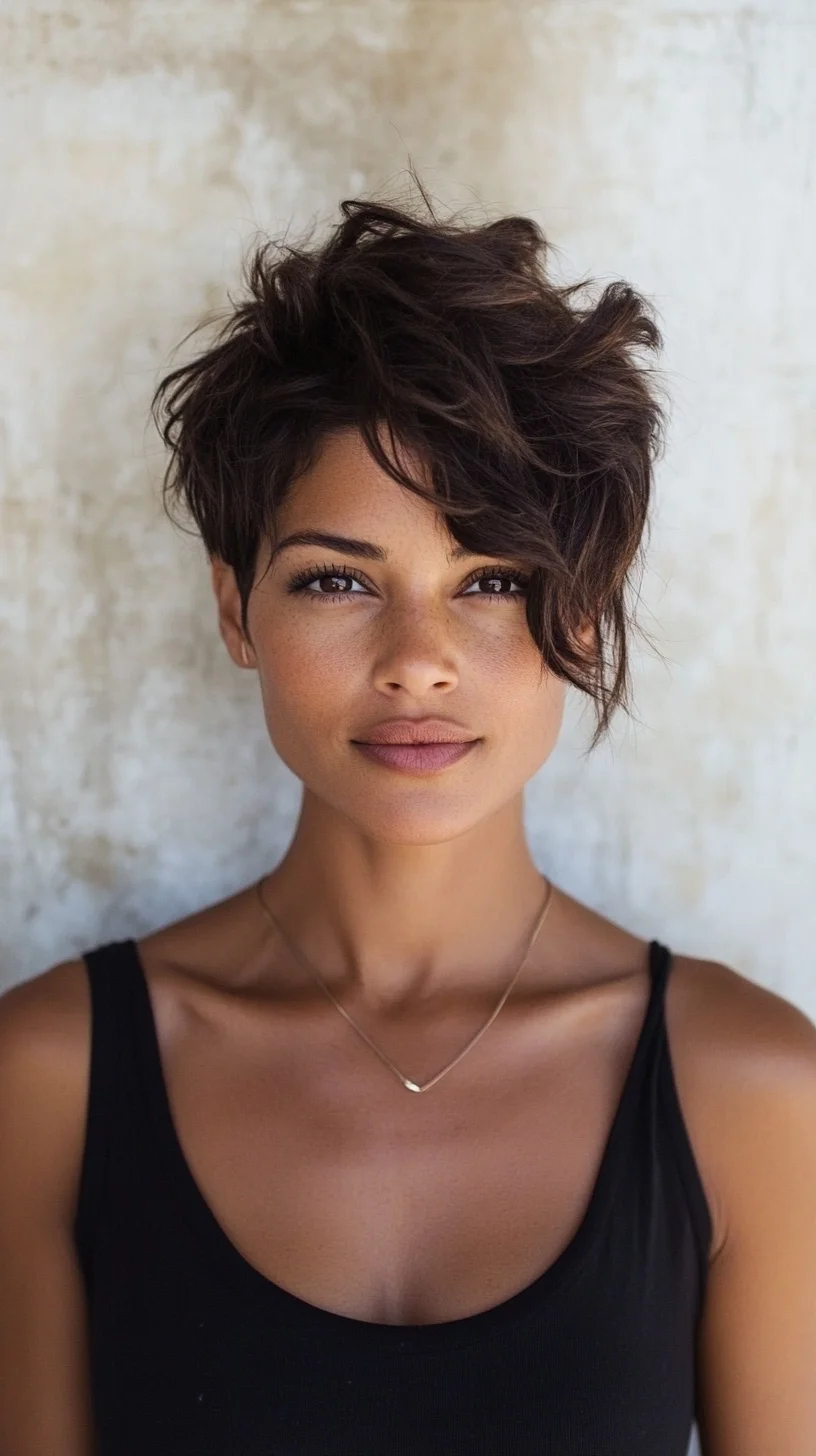 Effortlessly Chic: The Textured Short Bob