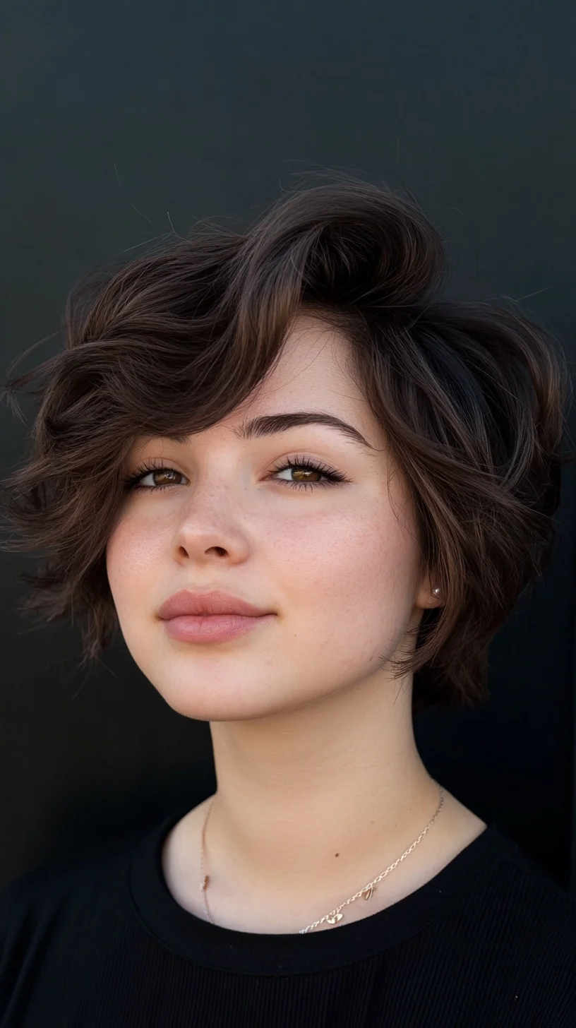 Effortlessly Chic: The Textured Short Hairstyle for a Stylish Edge