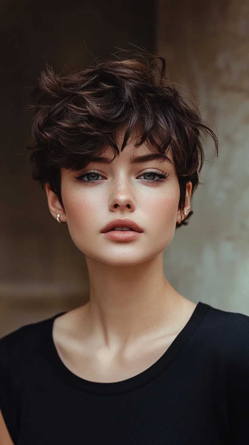 Effortlessly Chic: The Textured Tousled Pixie for Modern Glam