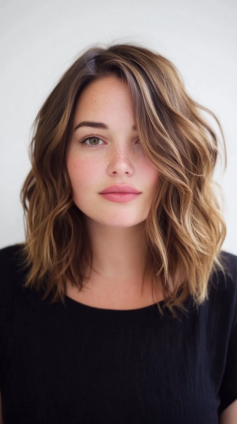 Effortlessly Chic: The Textured Wavy Lob