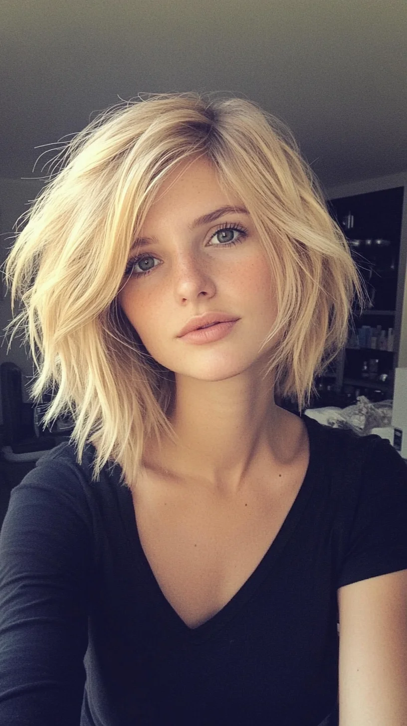 Effortlessly Chic: The Tousled Beachy Bob for a Carefree Vibe