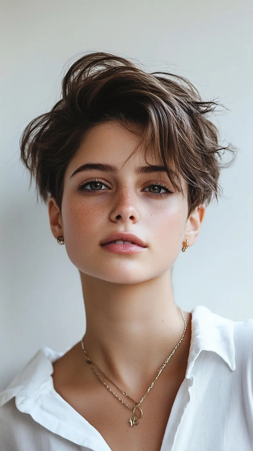 Effortlessly Chic: The Tousled Pixie Cut for a Modern, Playful Look