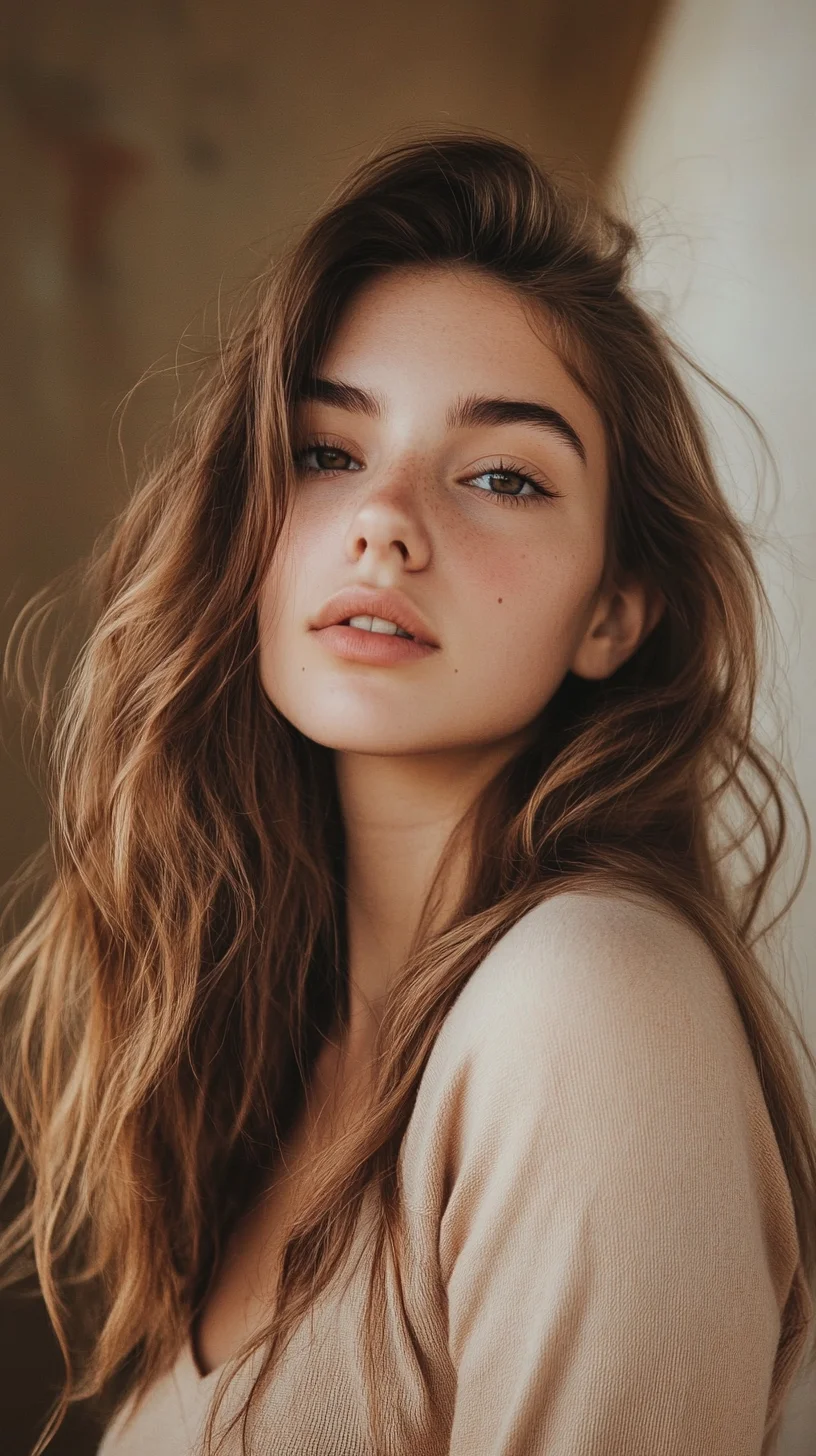 Effortlessly Chic: The Tousled Waves for a Natural, Lived-In Look