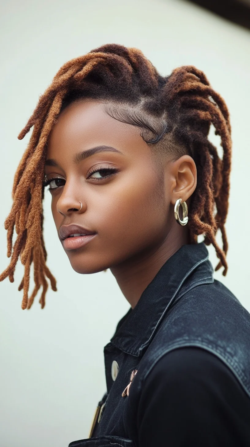 Effortlessly Chic: The Trendy Undercut with Locs Hairstyle