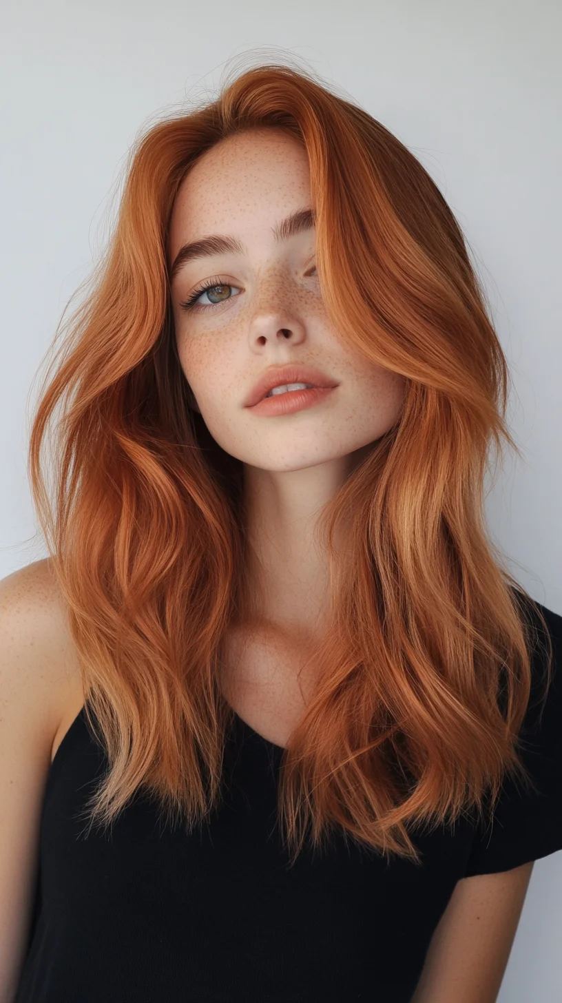 Effortlessly Chic: The Vibrant Copper Waves That Turn Heads