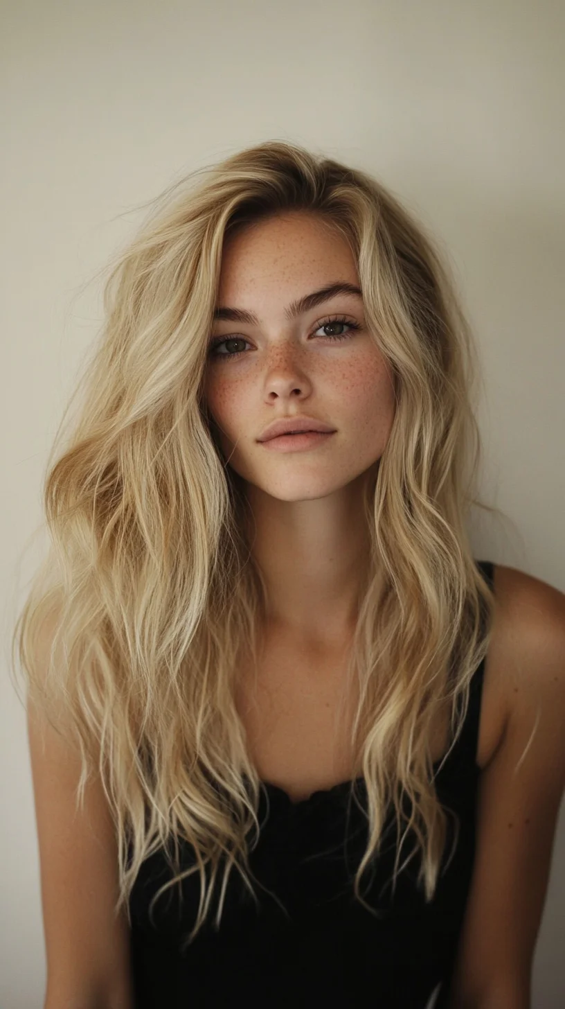 Effortlessly Chic: The Wavy Blonde Mane for a Naturally Glamorous Look