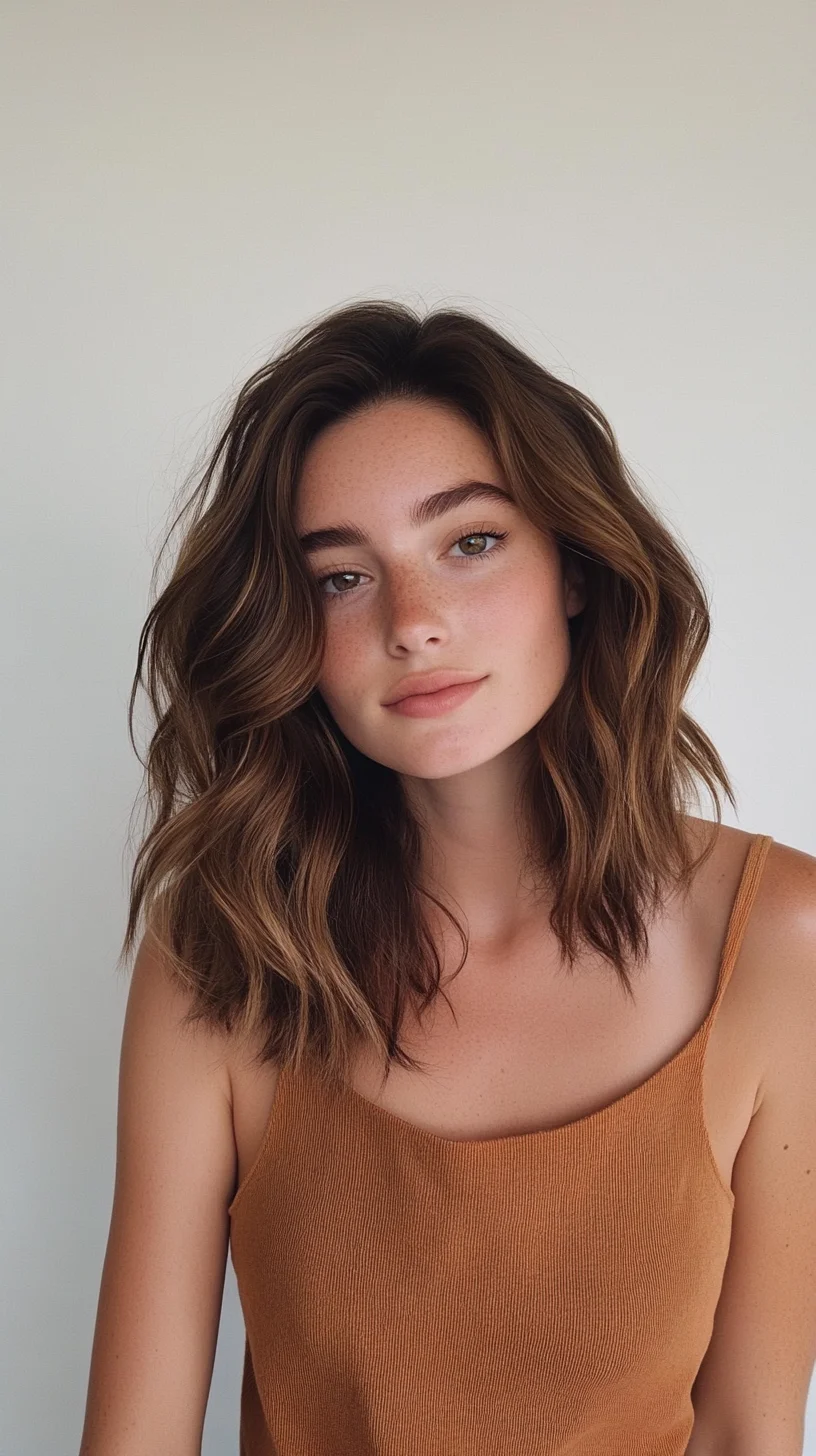 Effortlessly Chic: The Wavy Lob