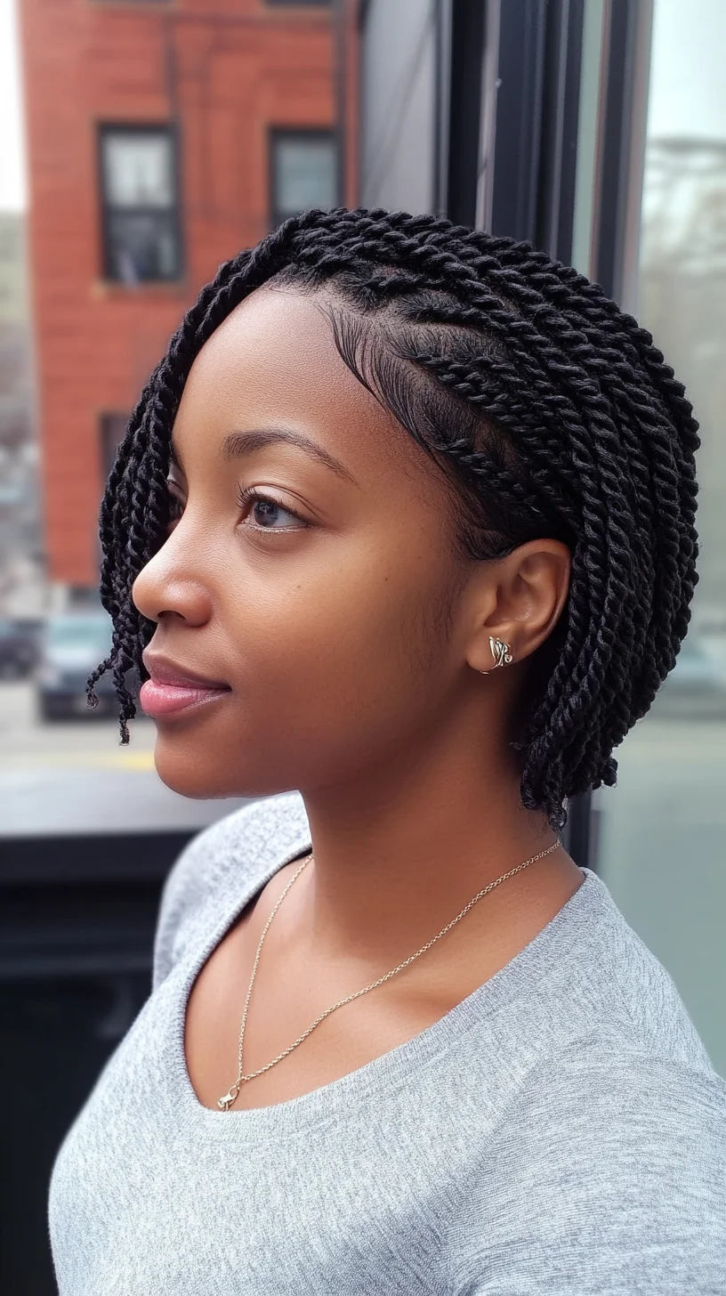 Effortlessly Chic Twisted Bob: The Perfect Blend of Style and Elegance