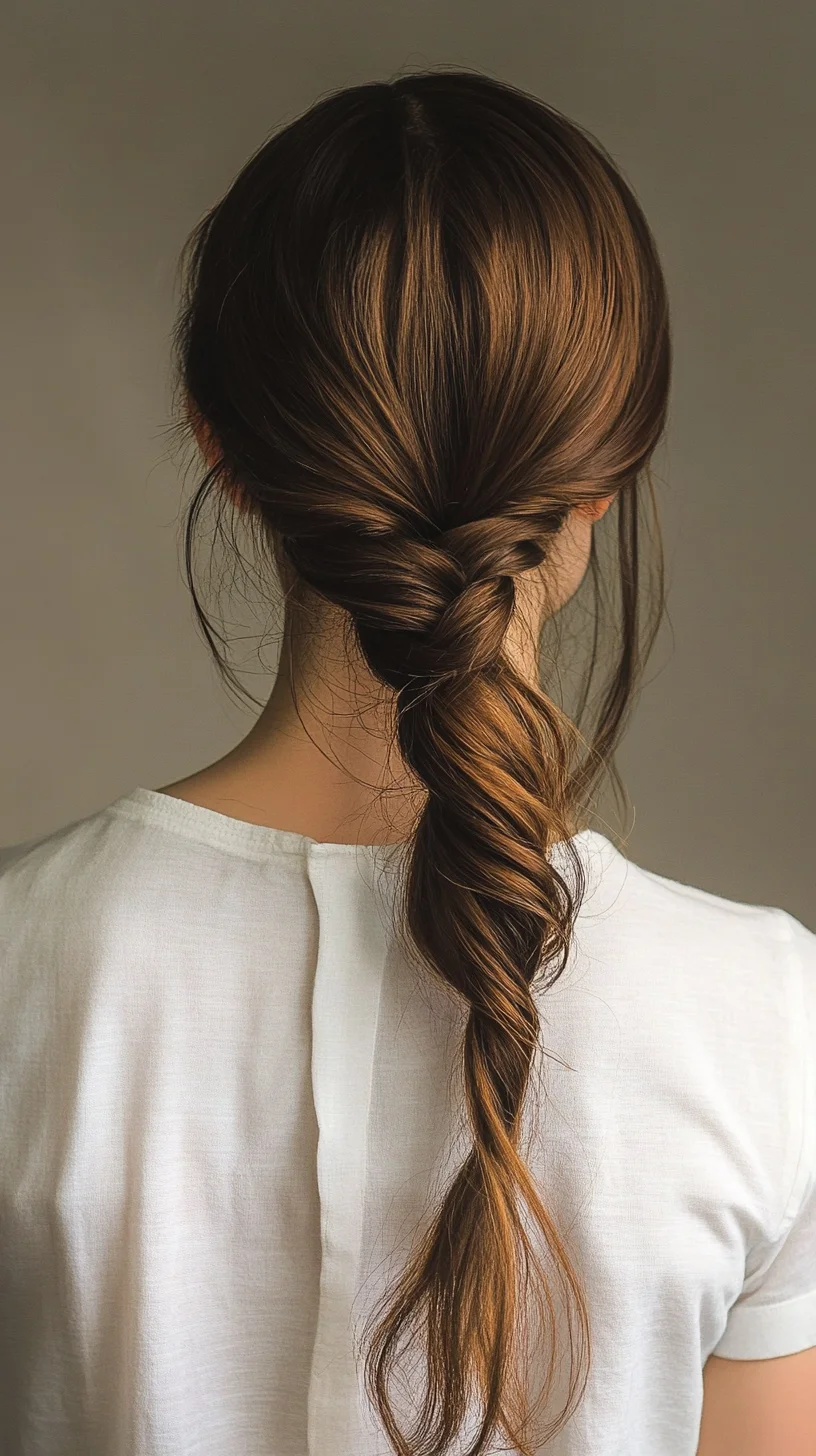 Effortlessly Chic Twisted Braid: The Perfect Blend of Casual and Elegant