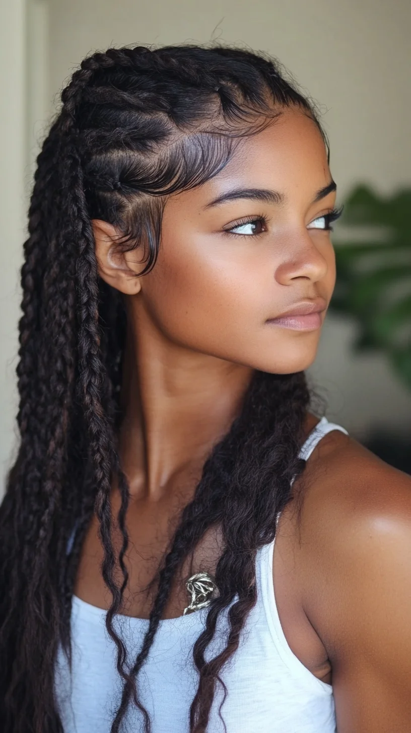 Effortlessly Chic Twisted Braids: A Perfect Blend of Texture and Elegance